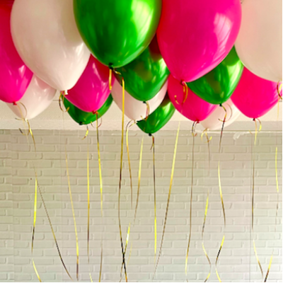 Пастель фуше/крем, хром зелёный - 15шт